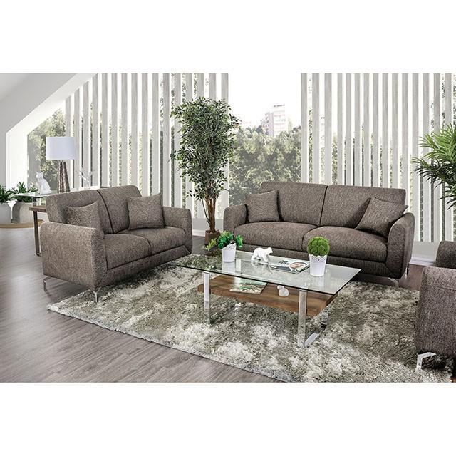 LAURITZ Loveseat, Brown - Furniture 4 Less Outlet (Salinas,CA)