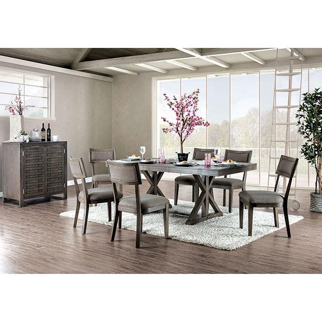 Leeds Gray Dining Table - Furniture 4 Less Outlet (Salinas,CA)