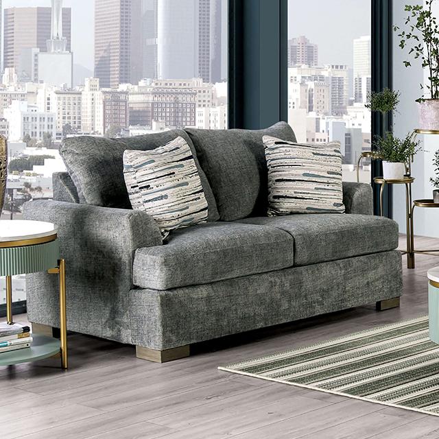 LEYTONSTONE Loveseat, Gray - Furniture 4 Less Outlet (Salinas,CA)