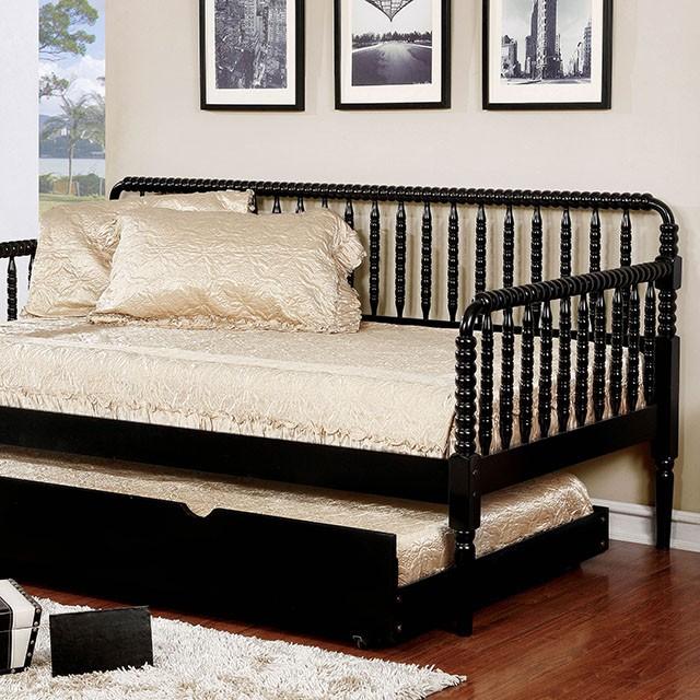 Linda Black Twin Daybed - Furniture 4 Less Outlet (Salinas,CA)