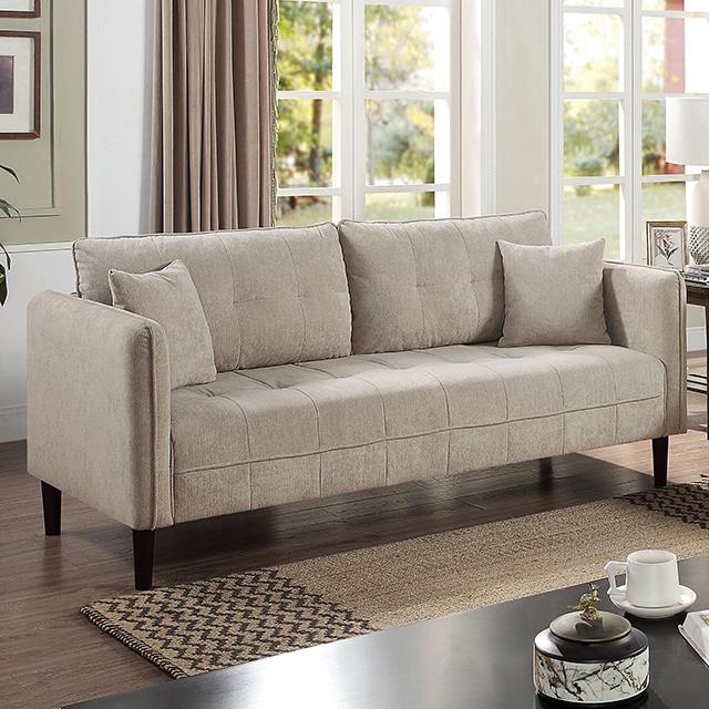 LYNDA Sofa w/ Pillows, Light Gray - Furniture 4 Less Outlet (Salinas,CA)