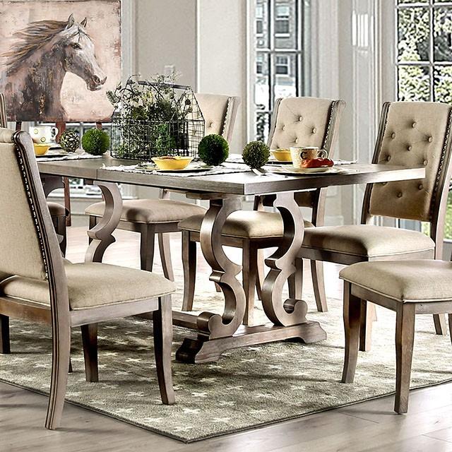 Patience Rustic Natural Tone Dining Table - Furniture 4 Less Outlet (Salinas,CA)