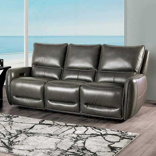 PHINEAS Power Sofa, Gray - Furniture 4 Less Outlet (Salinas,CA)