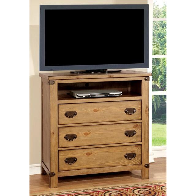 PIONEER Weathered Elm Media Chest - Furniture 4 Less Outlet (Salinas,CA)