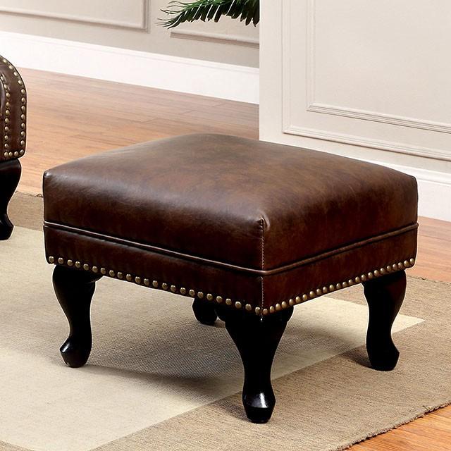 VAUGH Rustic Brown Ottoman - Furniture 4 Less Outlet (Salinas,CA)