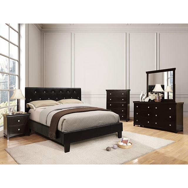 Velen Black Cal.King, E.King, Full, & Twin Bed Black & White - Furniture 4 Less Outlet (Salinas,CA)
