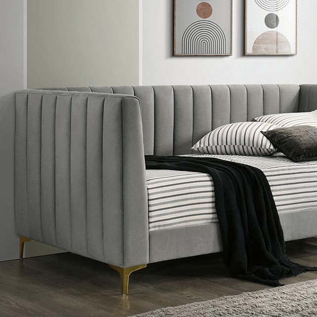 NEOMA Twin Daybed, Light Gray - Furniture 4 Less Outlet (Salinas,CA)