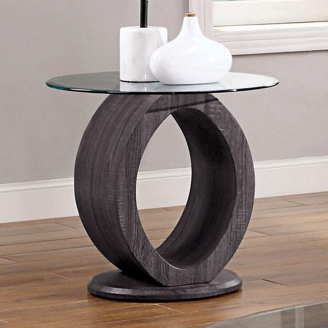 Lodia Gray End Table - Furniture 4 Less Outlet (Salinas,CA)