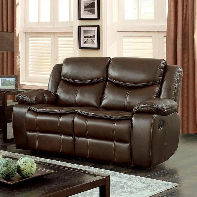 Pollux Brown Love Seat - Furniture 4 Less Outlet (Salinas,CA)