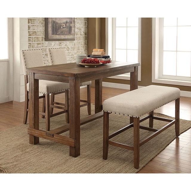 SANIA Rustic Oak Counter Ht. Chair (2/CTN) - Furniture 4 Less Outlet (Salinas,CA)