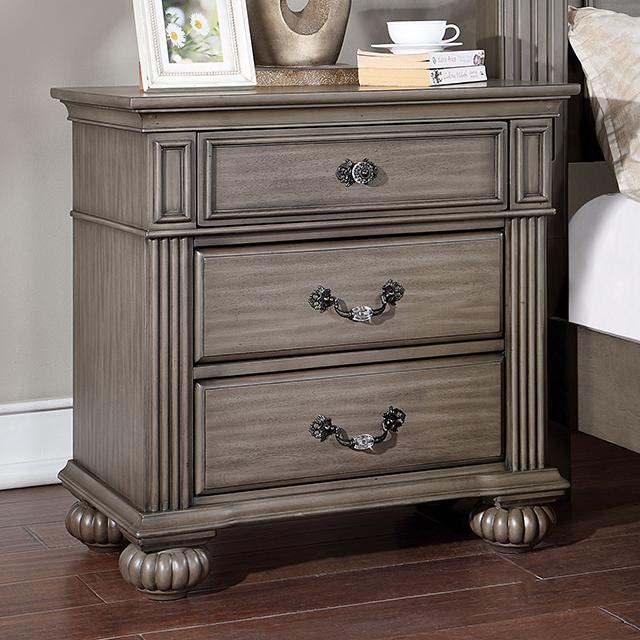 SYRACUSE Night Stand, Gray - Furniture 4 Less Outlet (Salinas,CA)