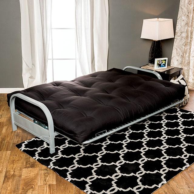 KNOX Black 8" Black Futon Mattress w/ Inner Spring - Furniture 4 Less Outlet (Salinas,CA)
