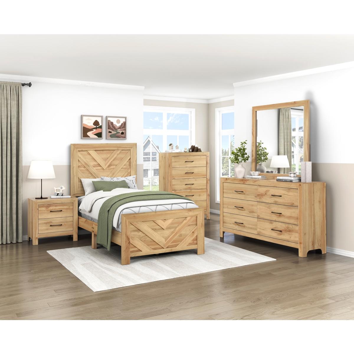 Corbin Full & Twin Bed Natural