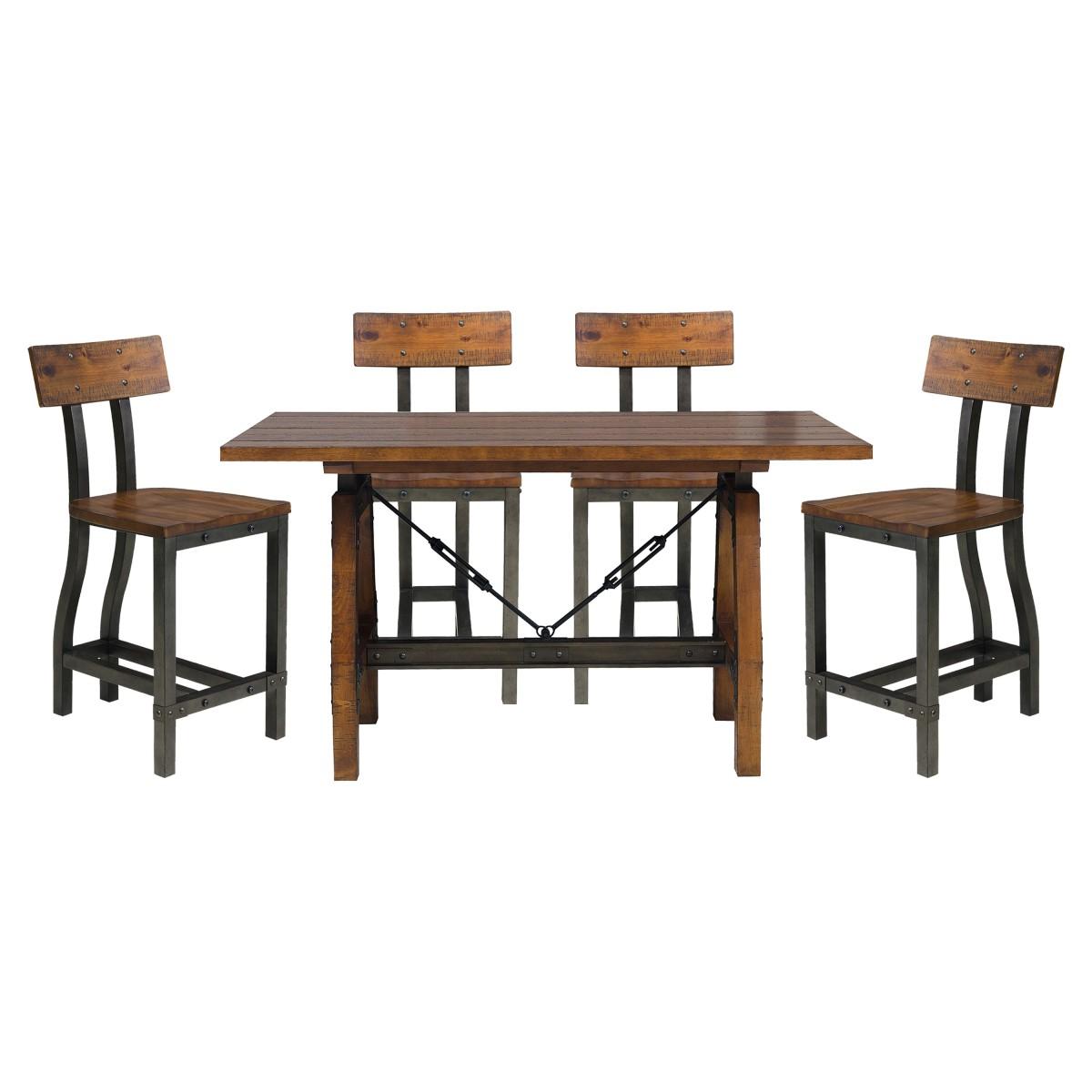 Holverson 5 Piece Dining Set - Furniture 4 Less Outlet (Salinas,CA)