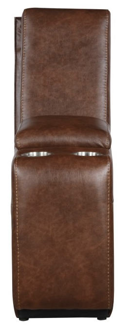 Putnam Console with Receptacles and USB Port in Brown 9405BR-CN - Furniture 4 Less Outlet (Salinas,CA)