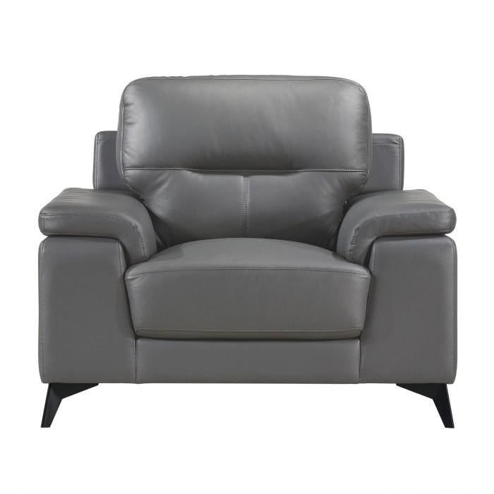 Mischa Chair in Dark Gray 9514DGY-1 - Furniture 4 Less Outlet (Salinas,CA)