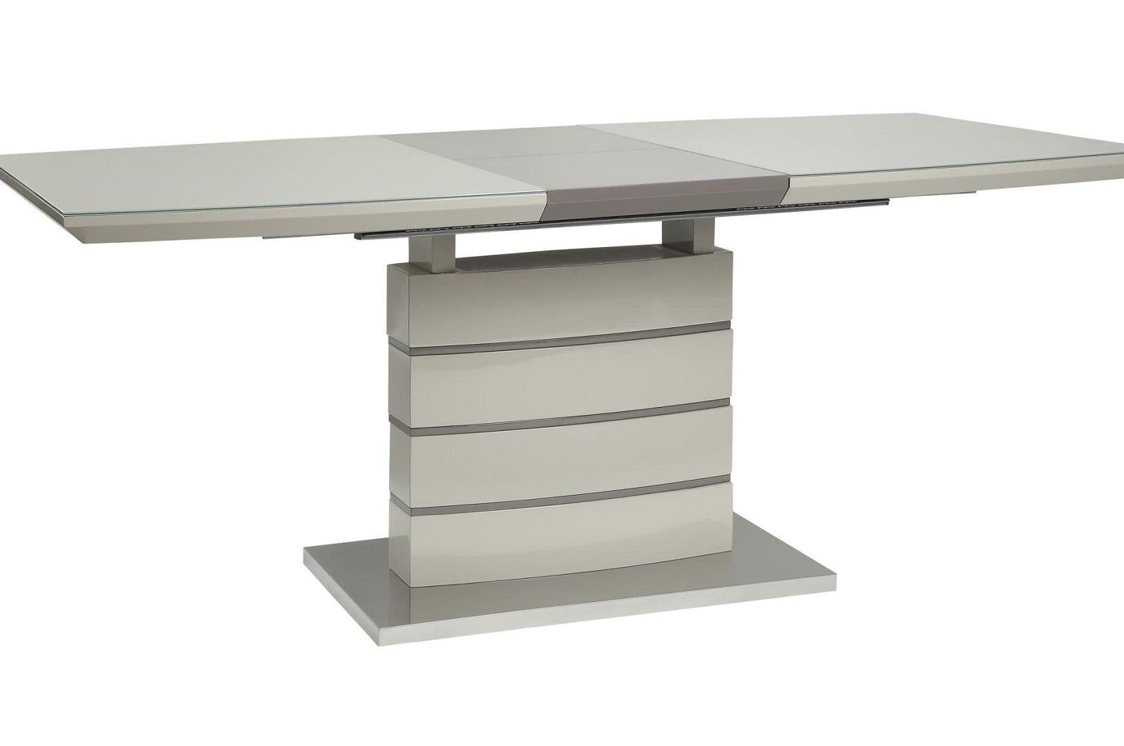 Glissand Dining Table in White & Gray 5599-71 - Furniture 4 Less Outlet (Salinas,CA)