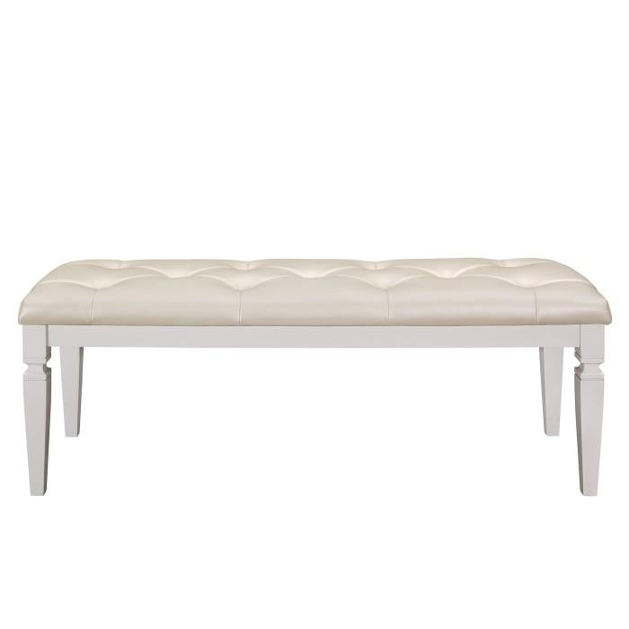 Allura Bed Bench in White 1916W-FBH - Furniture 4 Less Outlet (Salinas,CA)