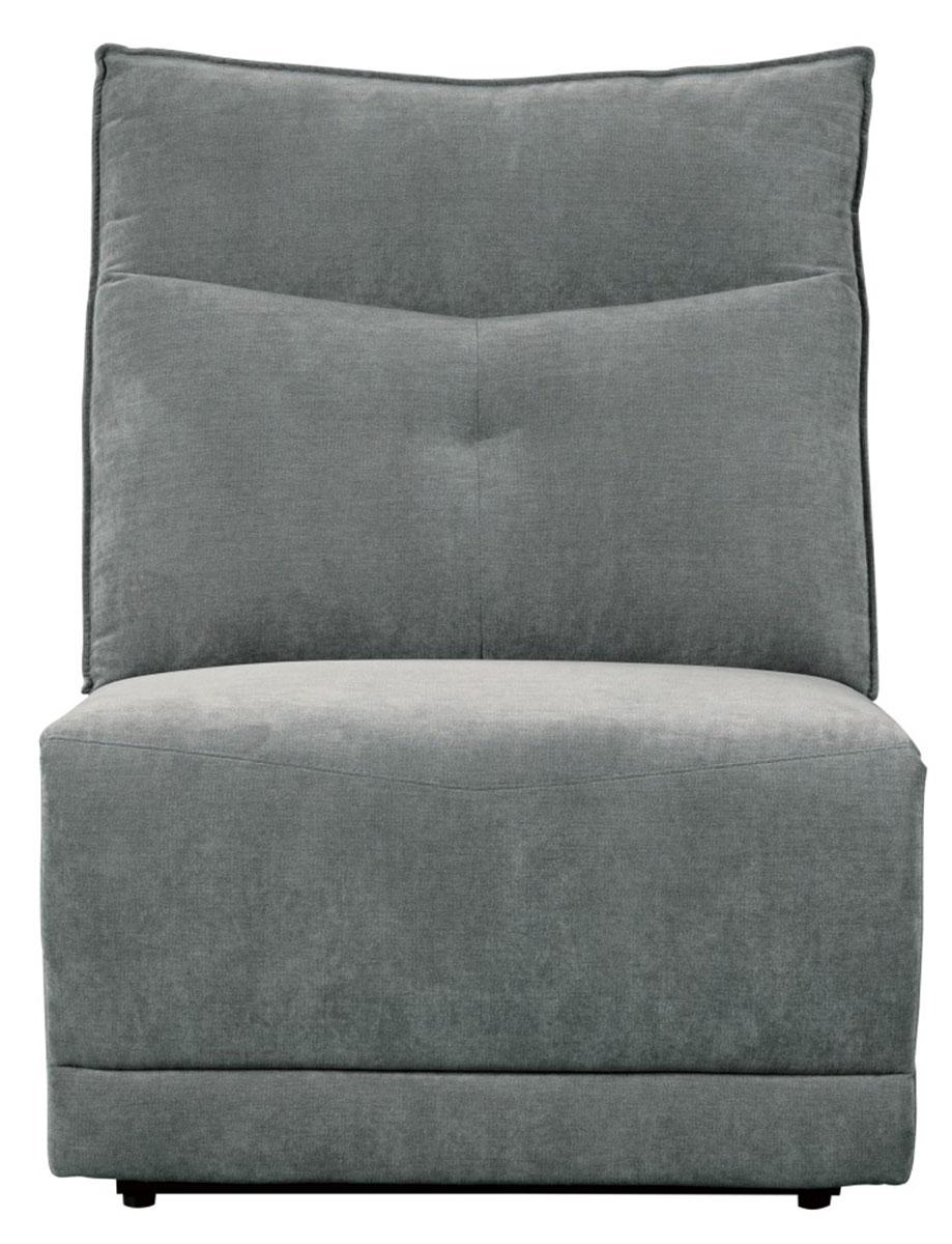 Tesoro Armless Reclining Chair in Dark Gray 9509DG-AR - Furniture 4 Less Outlet (Salinas,CA)