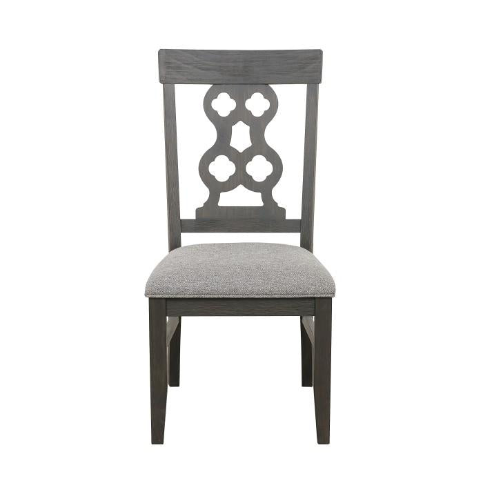 Arasina Side Chair in Dark Pewter (Set of 2) - Furniture 4 Less Outlet (Salinas,CA)