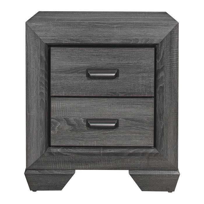 Beechnut 2 Drawer Nightstand in Gray 1904GY-4 - Furniture 4 Less Outlet (Salinas,CA)