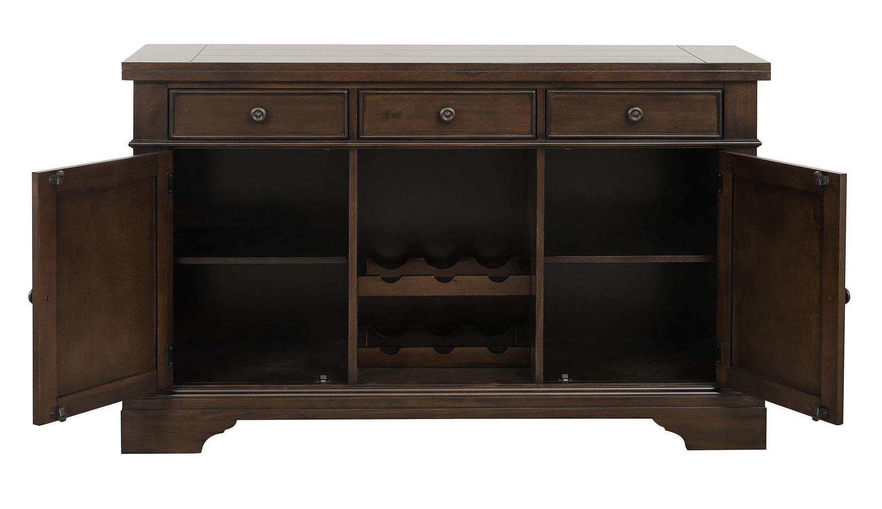 Reid Buffet/Server in Dark Cherry 5267RF-55 - Furniture 4 Less Outlet (Salinas,CA)
