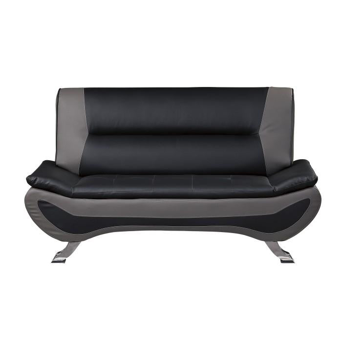8219BLK-2 - Love Seat - Furniture 4 Less Outlet (Salinas,CA)