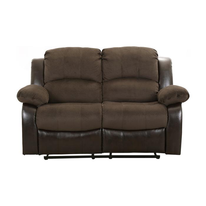Granley Double Reclining Loveseat in Chocolate 9700FCP-2 - Furniture 4 Less Outlet (Salinas,CA)