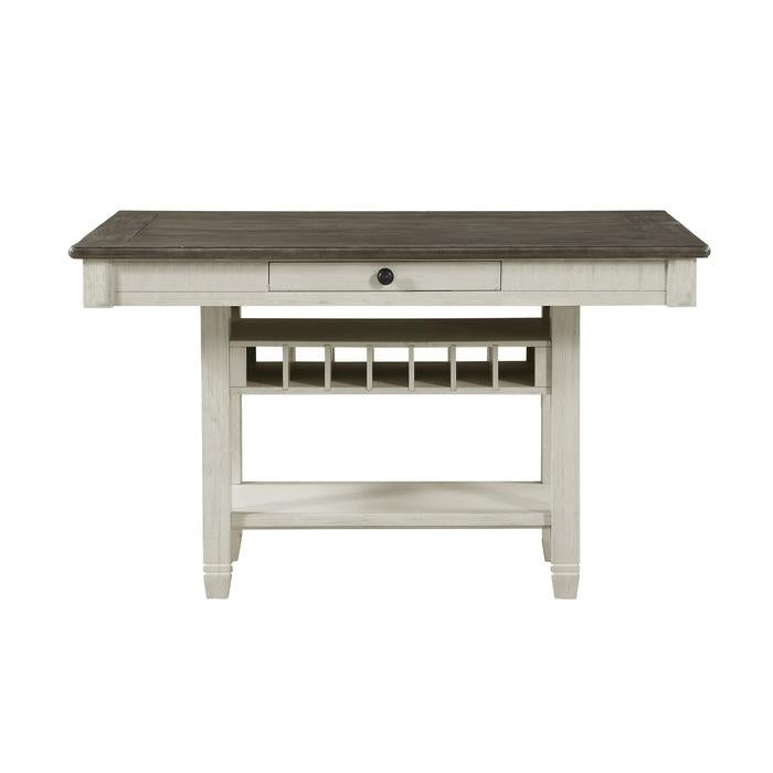 Granby Counter Height Dining Table in White & Brown 5627NW-36 - Furniture 4 Less Outlet (Salinas,CA)