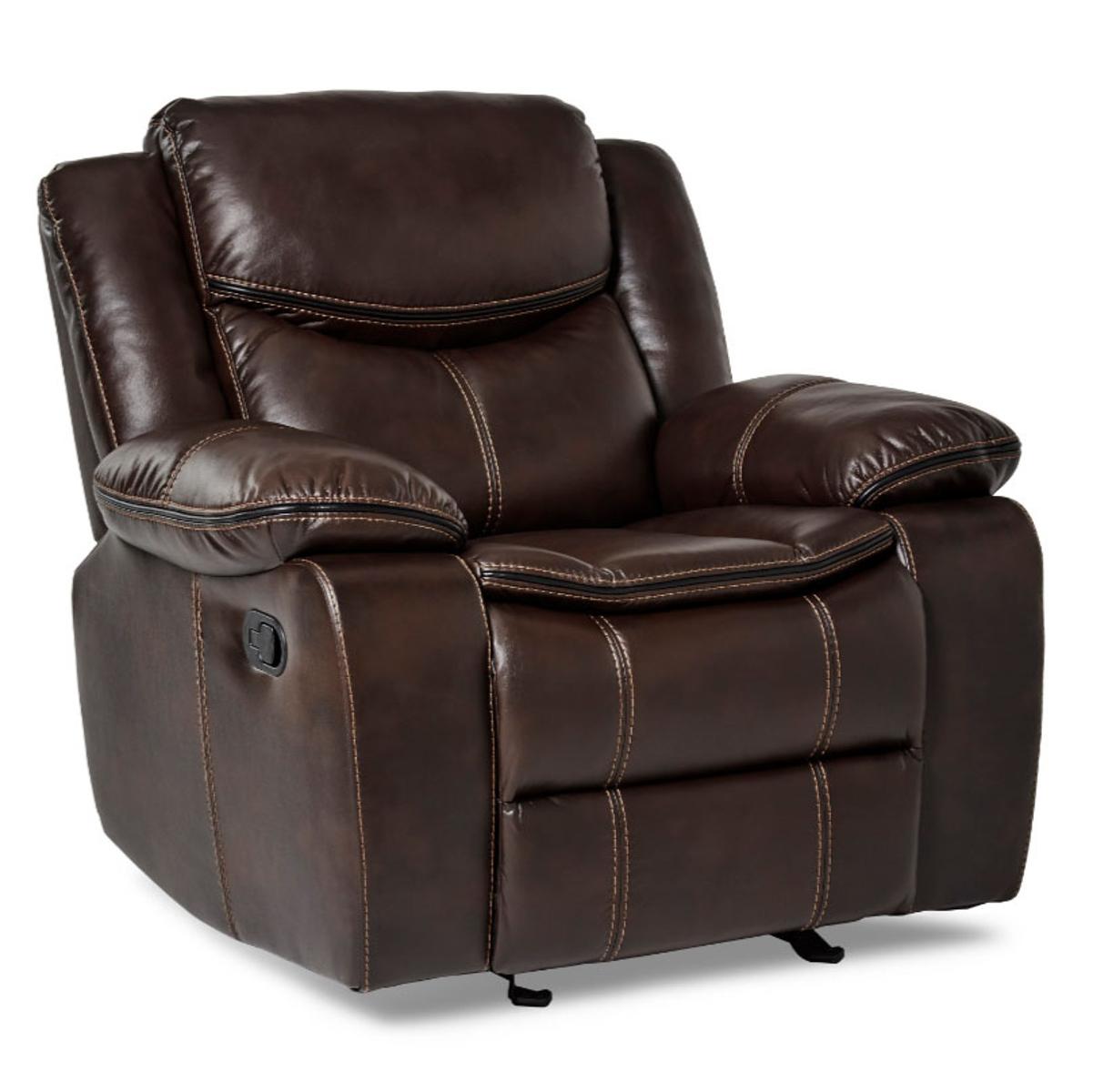 Bastrop Glider Reclining Chair in Brown 8230BRW-1 - Furniture 4 Less Outlet (Salinas,CA)