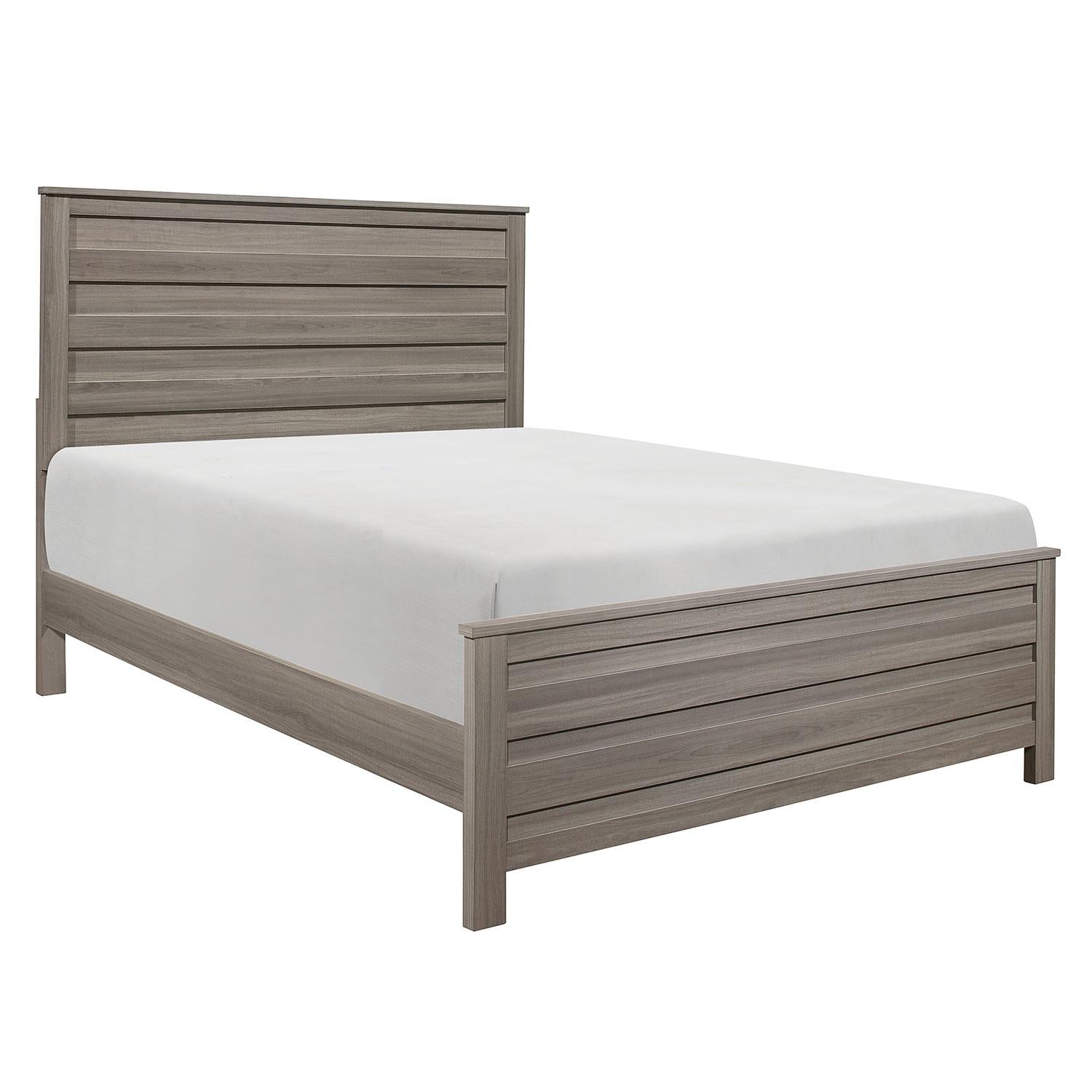 Waldorf Queen Panel Bed in Dark Gray 1902-1 - Furniture 4 Less Outlet (Salinas,CA)