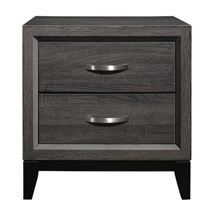 Davi Nightstand in Gray 1645-4 - Furniture 4 Less Outlet (Salinas,CA)