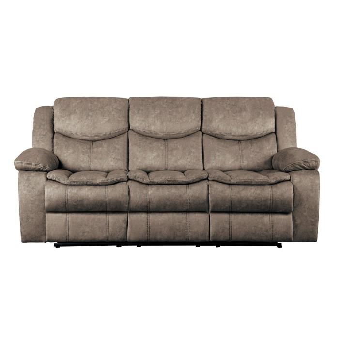 Bastrop Double Reclining Sofa in Brown 8230FBR-3 - Furniture 4 Less Outlet (Salinas,CA)
