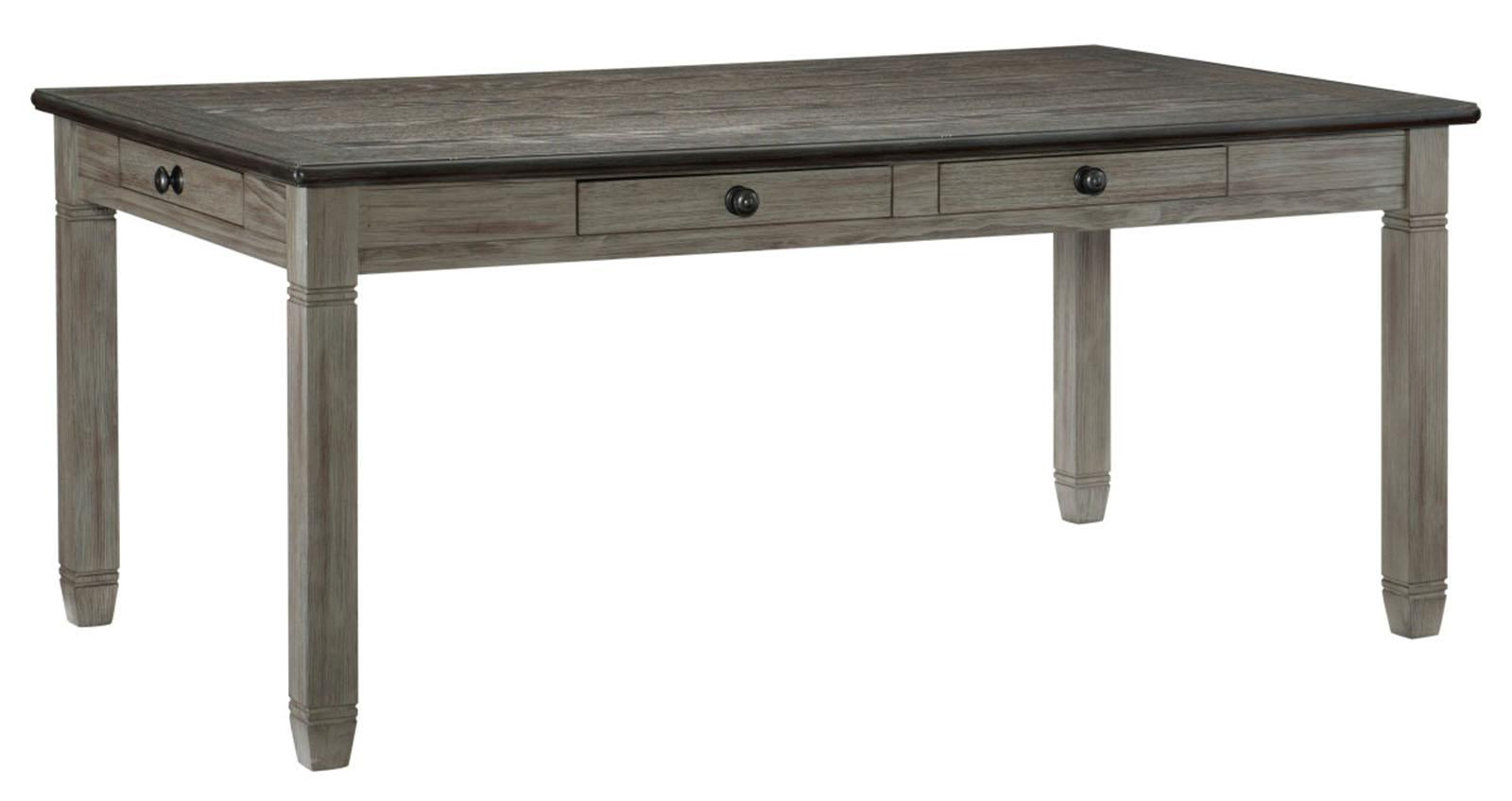 Granby Dining Table in Coffee and Antique Gray 5627GY-72 - Furniture 4 Less Outlet (Salinas,CA)
