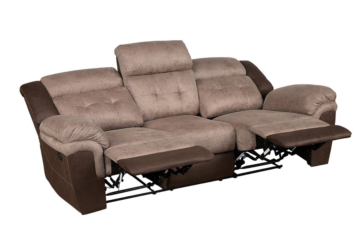 Chai Relcining Sofa in 2 Tones - Furniture 4 Less Outlet (Salinas,CA)
