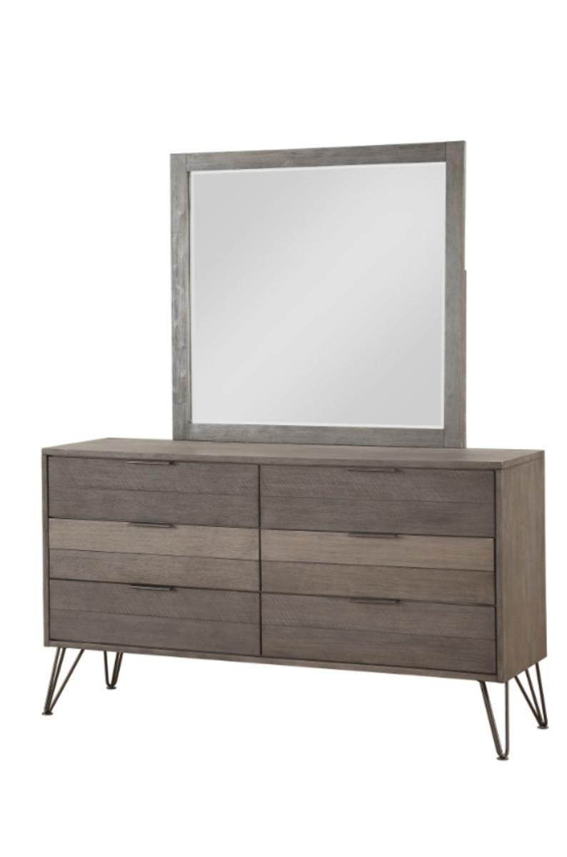 Urbanite Mirror in Tri-tone Gray 1604-6 - Furniture 4 Less Outlet (Salinas,CA)