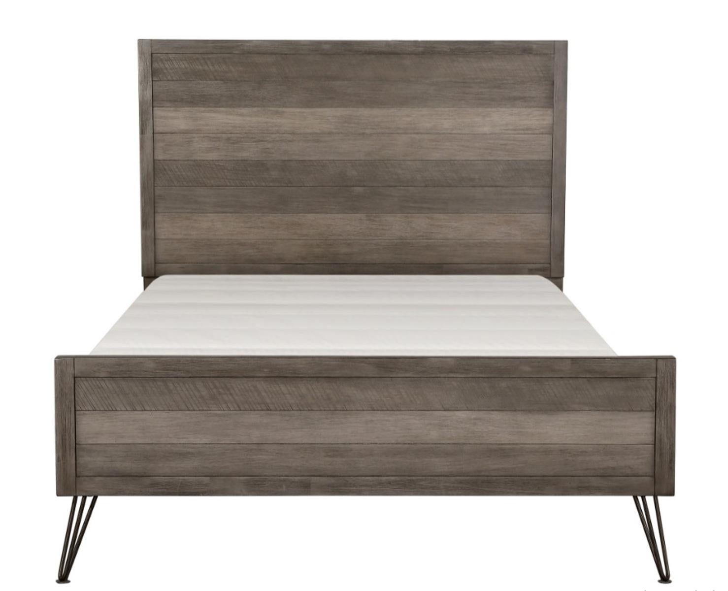 Urbanite Queen Panel Bed in Tri-tone Gray 1604-1 - Furniture 4 Less Outlet (Salinas,CA)