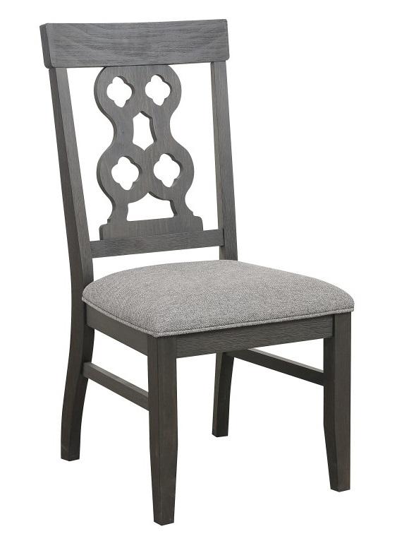 Arasina Side Chair in Dark Pewter (Set of 2) - Furniture 4 Less Outlet (Salinas,CA)