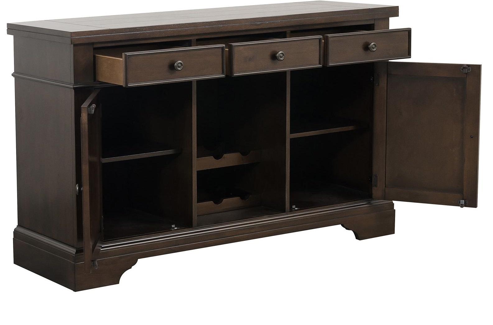 Reid Buffet/Server in Dark Cherry 5267RF-55 - Furniture 4 Less Outlet (Salinas,CA)