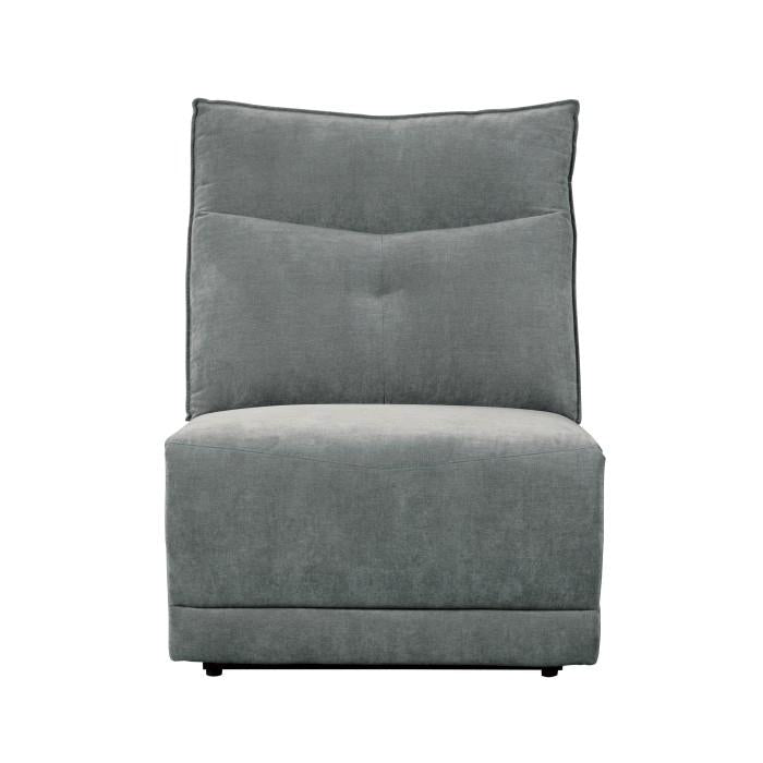 Tesoro Armless Chair in Dark Gray 9509DG-AC - Furniture 4 Less Outlet (Salinas,CA)