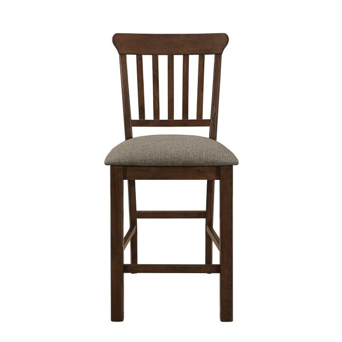 Schleiger Counter Height Chair in Dark Brown (Set of 2) - Furniture 4 Less Outlet (Salinas,CA)