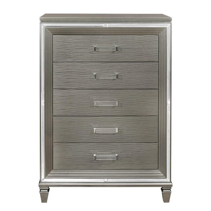 Tamsin Chest in Silver Grey Metallic 1616-9 - Furniture 4 Less Outlet (Salinas,CA)