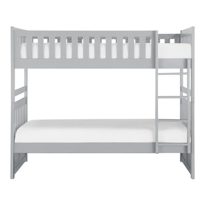 Orion Twin/Twin Bunk Bed in Gray B2063-1 - Furniture 4 Less Outlet (Salinas,CA)