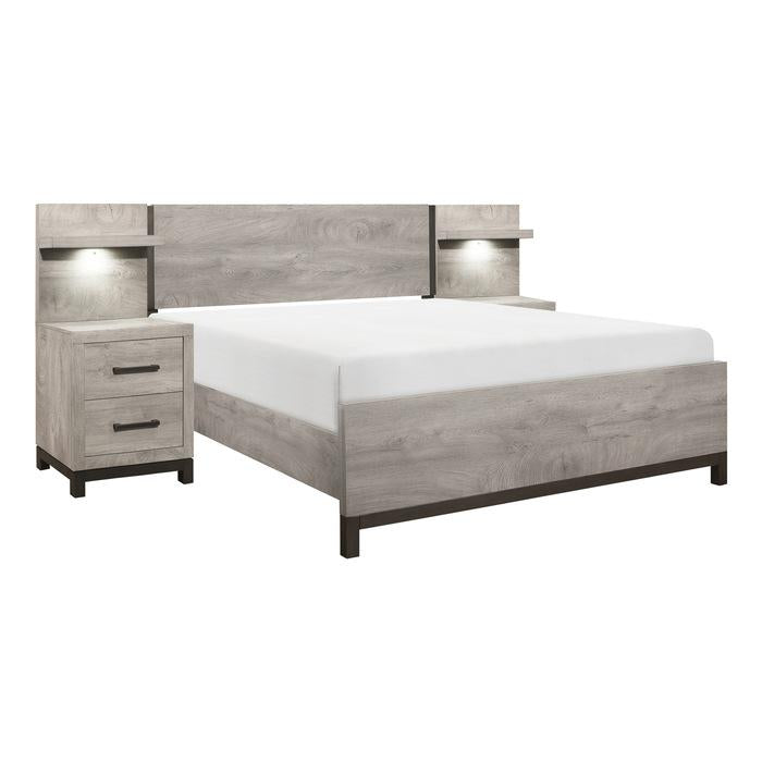 Zephyr 5pc Set Queen Wall Bed (QB+2NS+2NS-P) - Furniture 4 Less Outlet (Salinas,CA)