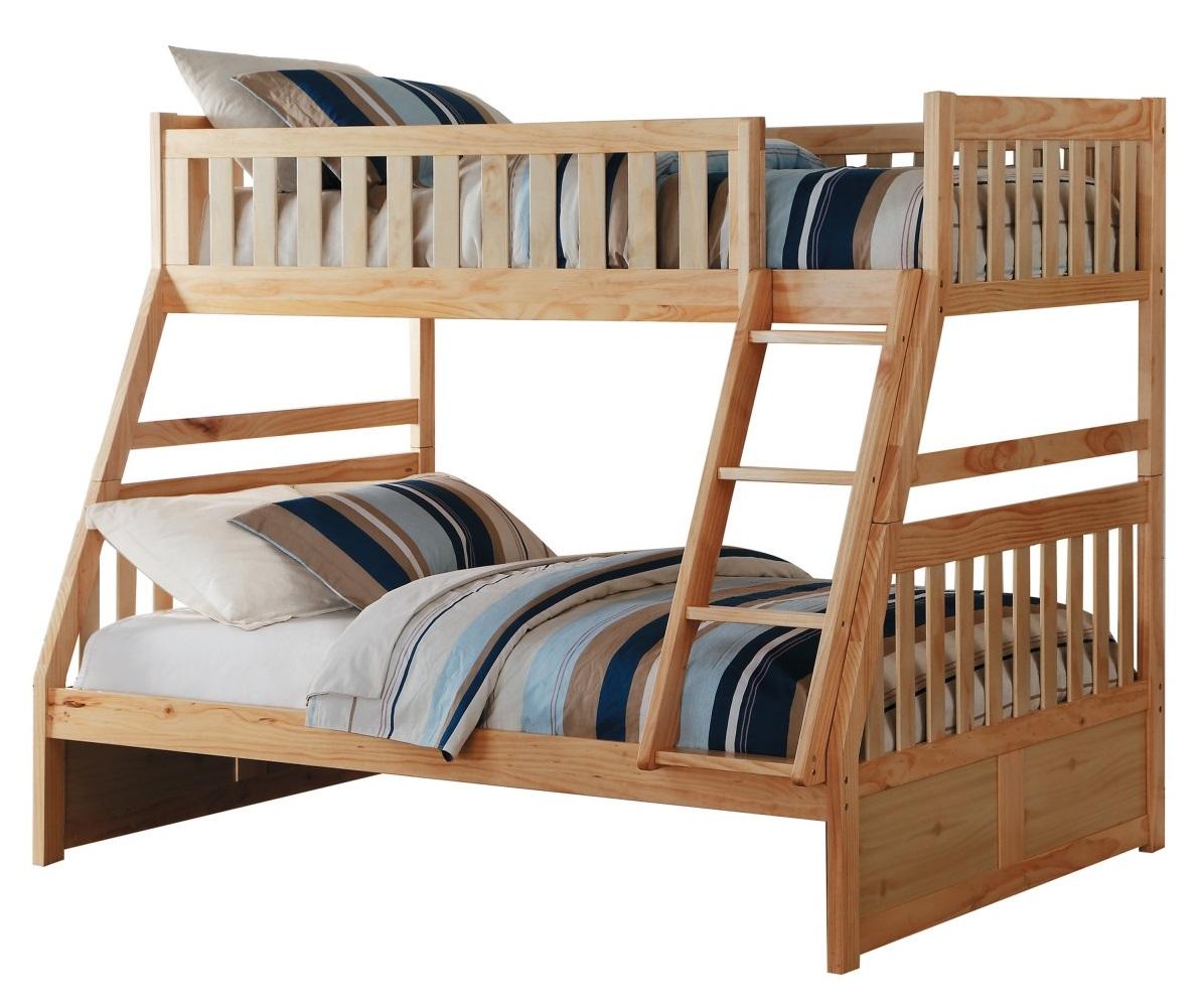 Bartly Twin/Full Bunk Bed in Natural B2043TF-1 - Furniture 4 Less Outlet (Salinas,CA)