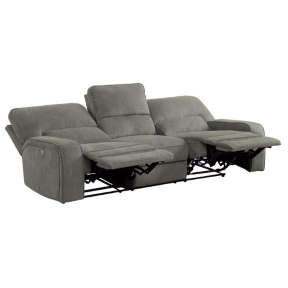 Borneo Power Double Reclining Sofa in Mocha - Furniture 4 Less Outlet (Salinas,CA)
