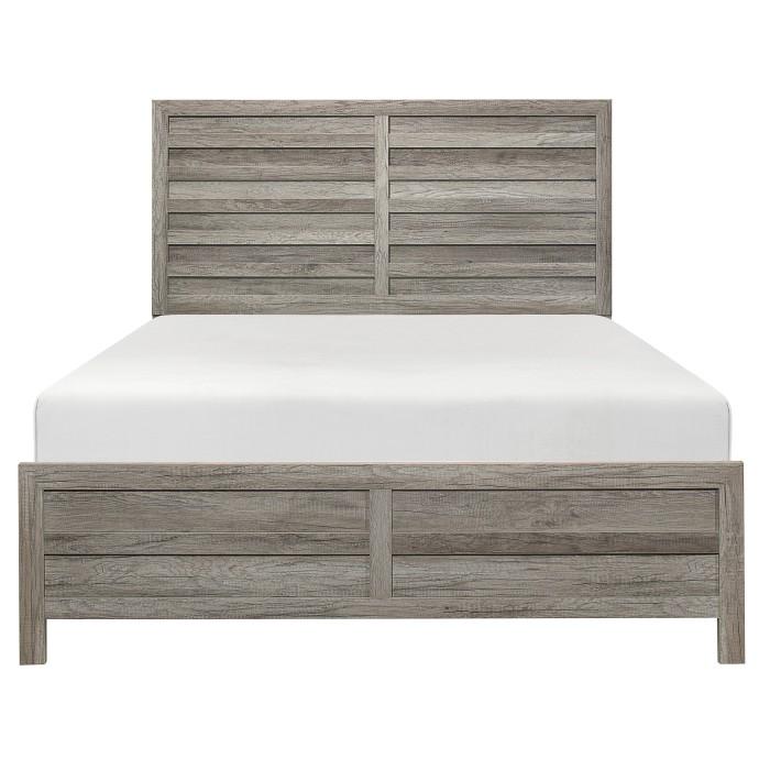 Mandan Full Panel Bed in Weathered Gray 1910GYF-1 - Furniture 4 Less Outlet (Salinas,CA)