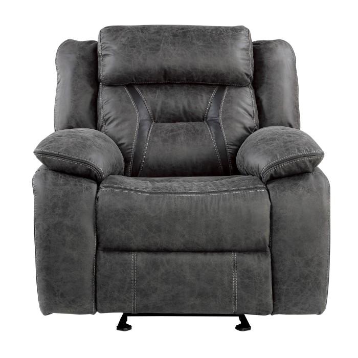 Madrona Hill Glider Reclining Chair in Gray 9989GY-1 - Furniture 4 Less Outlet (Salinas,CA)