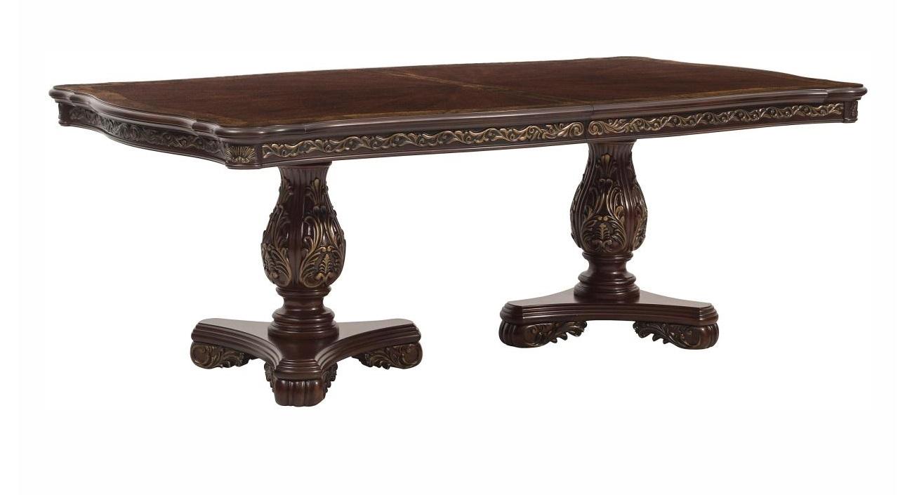Deryn Park Dining Table in Dark Cherry 2243-114 - Furniture 4 Less Outlet (Salinas,CA)
