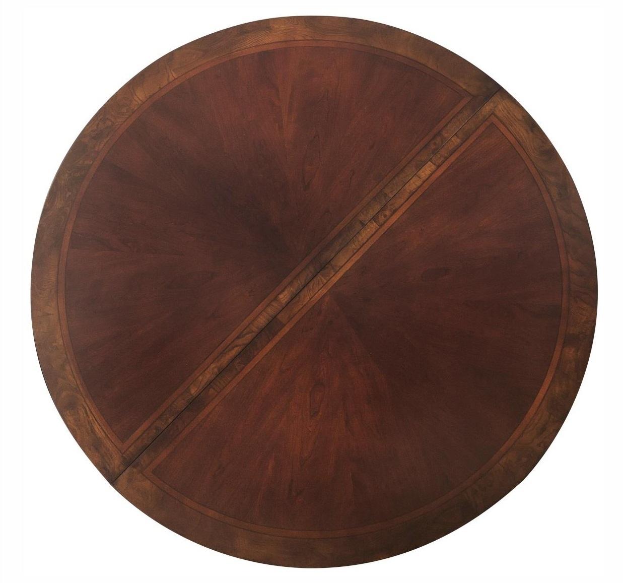 Deryn Park Round Dining Table in Dark Cherry 2243-76 - Furniture 4 Less Outlet (Salinas,CA)